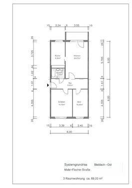 Foto - 3 Zimmer Etagenwohnung zur Miete in Gera