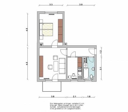 Foto - 2 Zimmer Etagenwohnung zur Miete in Wittenberg Lutherstadt