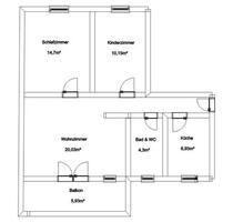 Wohnung mit Süd-West Balkon im Ina-Ring - Herzogenaurach