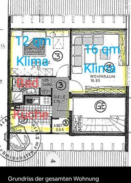 Foto - 2 Zimmer Dachgeschoss Wohnung möbliert Klimaanlage all inklusive