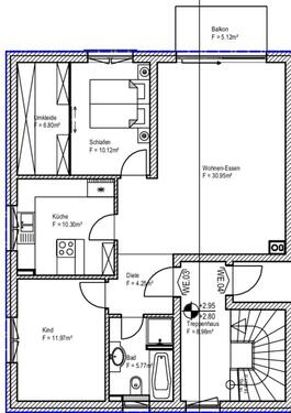 Foto - Dreizimmerwohnung - 1.300,00&nbsp;EUR Kaltmiete, ca.&nbsp; 90,00&nbsp;m&sup2;