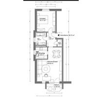 Schöne Wohnung 59m2 - 750,00&nbsp;EUR Kaltmiete, ca.&nbsp; 59,00&nbsp;m&sup2; in Nottuln (PLZ: 48301)