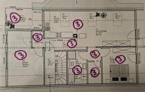 Foto - 3,5 Zi Wohnung zu verkaufen - 300.000,00 EUR Kaufpreis, ca.  80,00 m²