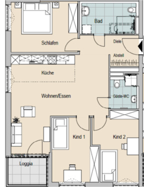 Foto - 4 Zimmer Etagenwohnung zur Miete in Königs Wusterhausen