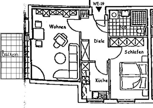 Foto - Etagenwohnung in Bochum zur Miete