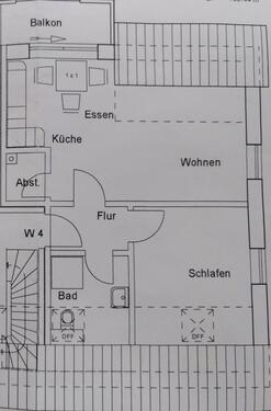 Foto - Neuwertige 2-Zimmer Wohnung 1. OG EBK, FBH, Glasfaser