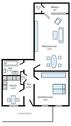 Foto - Helle 2-Zimmer Wohnung im 2. OG mit Balkon in Wuppertal