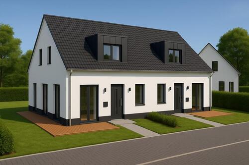 Foto - Helle Neubau-Doppelhaushälfte nahe Einfelder See mit Garten