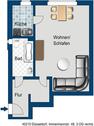 Foto - 1 Zimmer Etagenwohnung zur Miete in Düsseldorf