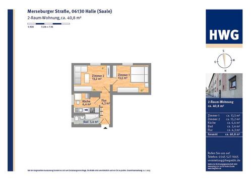 Foto - Etagenwohnung in Halle (Saale) zur Miete