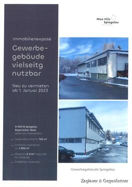 Foto - Gewerbegebäude in Spiegelau ab dem 01.01.2023 zu vermieten...