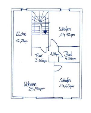 Foto - Dachgeschoßwohnung in Hof zur Miete