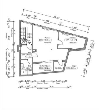 Foto - Helle und zentral gelegene 65 qm Mietwohnung - Kernsanierung