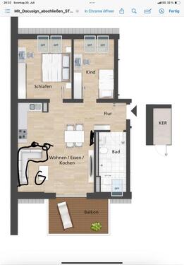 Foto - 3 Zimmer Wohnung BAMBERG - 950,00&nbsp;EUR Kaltmiete, ca.&nbsp; 75,00&nbsp;m&sup2;