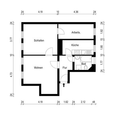 Foto - Schöne 3 Zimmer Wohnung in Jena Nord