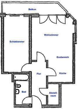 Foto - 2 Zimmer Etagenwohnung zur Miete in Bamberg
