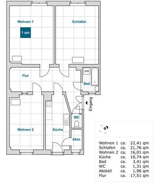 Foto - 3 Zimmer Etagenwohnung zur Miete in Dresden