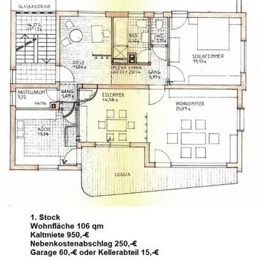 Foto - 2 Zimmer Wohnung - 950,00&nbsp;EUR Kaltmiete, ca.&nbsp; 106,00&nbsp;m&sup2;