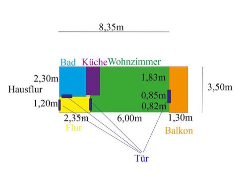 Foto - 1 Zimmer Etagenwohnung zur Miete in Freiburg im Breisgau