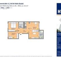 3-Raum-Wohnung mit Aufzug und Balkon - Halle (Saale) Damaschkestraße