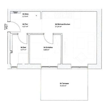 Foto - 2 Zimmer Erdgeschoßwohnung zur Miete in Rhede (Ems)