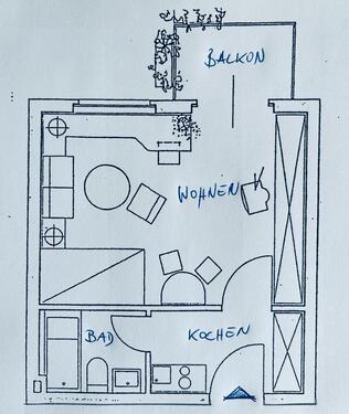 Foto - 1 Zimmer Hochparterre zur Miete in Ketsch