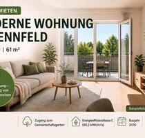 Moderne 2 Zimmer Wohnung mit Balkon & Garten – in Sennfeld