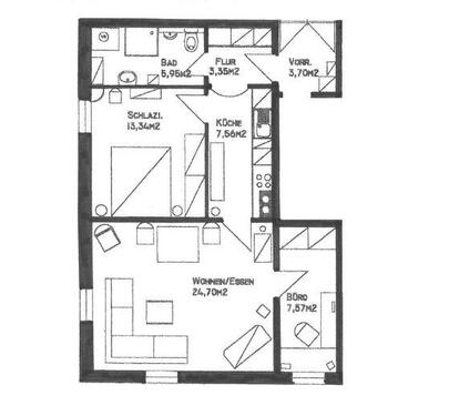 Foto - 4 Zimmer Dachgeschoßwohnung in Bad Kissingen