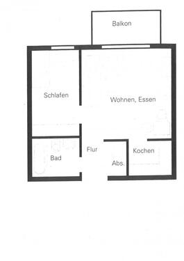 Foto - 1.5 Zimmer Erdgeschoßwohnung zur Miete in Borna