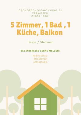 Foto - Wohnung Hespe Stemmen - 800,00&nbsp;EUR Kaltmiete, ca.&nbsp; 100,00&nbsp;m&sup2;