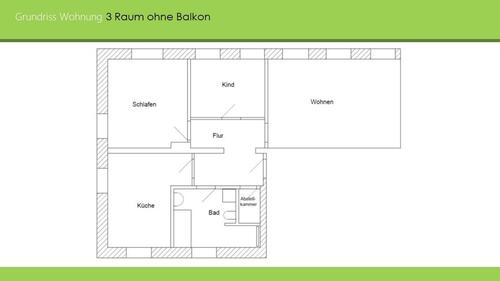 Foto - 3 Zimmer Etagenwohnung zur Miete in Großenhain
