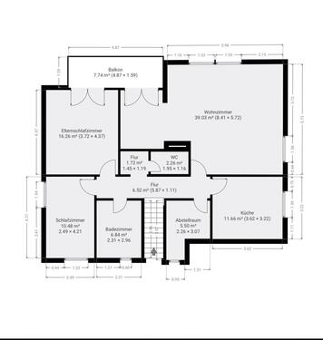 Foto - Helle 3-Zimmer Wohnung mit Balkon in Oyten (Bassen)