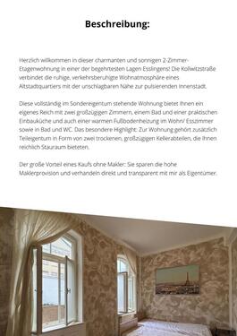 Foto - 2 Zimmer Erdgeschoßwohnung in Esslingen am Neckar