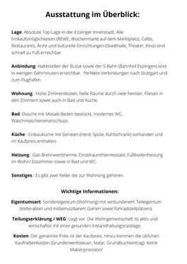 Foto - Erdgeschoßwohnung in Esslingen am Neckar zum Kaufen