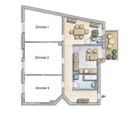 Foto - Großzügige 3-Zimmer-Altbauwohnung (101,5 m²) Nürnberg-Wetzendorf