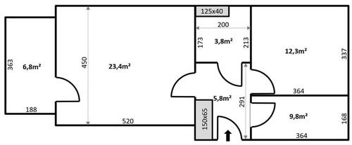 Foto - Helle, moderne 2 Zimmerwohnung mit Balkon in Mönchengladbach-Lürr