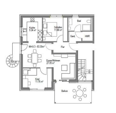 Foto - Etagenwohnung zur Miete in Mutlangen