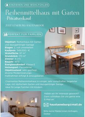 Foto - Charmantes Reihenhaus mit Garten Privatverkauf