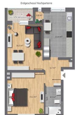 Foto - Wohnung in Holsterhausen zu vermieten