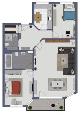 Foto - *Helle 3-Zimmer-Wohnung mit Balkon in Leverkusen*