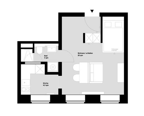 Foto - 1 Zimmer Hochparterre in Leipzig