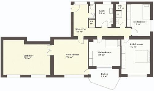 Foto - 5 Zimmer Etagenwohnung zum Kaufen in Nürnberg
