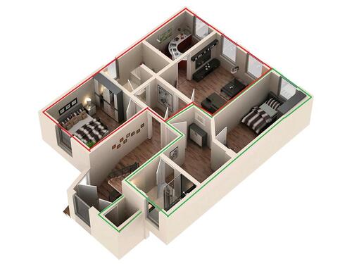 Foto - Kleine Wohnung in modernisierten Haus