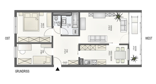 Foto - 3-Zimmer-Wohnung mit Balkon & TG-Stellplatz