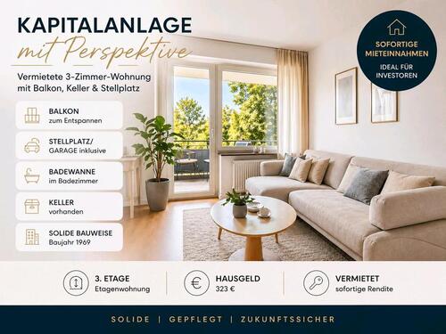 Foto - Sichere Kapitalanlage mit 3 Stellplätzen