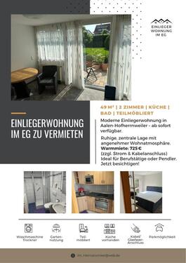 Foto - Einliegerwohnung zu vermieten in Aalen-Hofherrnweiler zentrumsnah