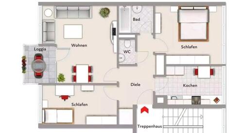 Foto - Lichtdurchflutete Traumwohnung mit Balkon und modernem Badezimmer