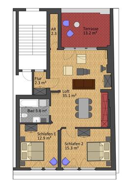 Foto - Ferienwohnung - Dachloft - 78 m² Berlin Moabit