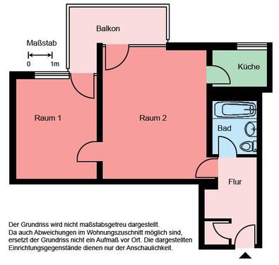Foto - 2 Zimmer Etagenwohnung zur Miete in Bochum