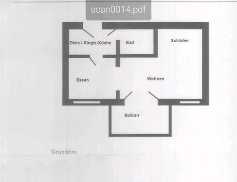 Foto - Appartement - 510,00&nbsp;EUR Kaltmiete, ca.&nbsp; 40,00&nbsp;m&sup2;